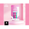 QUEEN VELVETY 3 BLADES RAZORS PACK 3 RAZORS FOR WOMEN